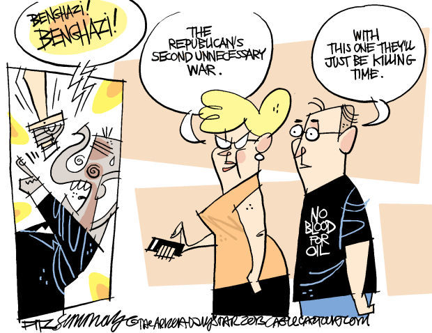 Daily Fitz Cartoon: Benghazi fever